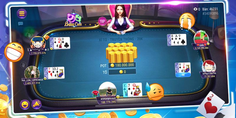 Xì tố là sản phẩm được lựa chọn nhiều nhất tại sảnh game bài New88